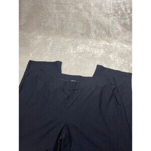 Eileen Fisher Pull On Pants Women 2XL XXL Black Cropped Ankle Stretch